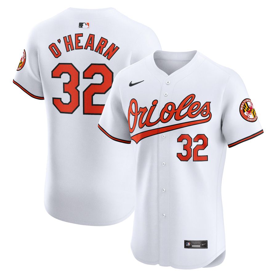 Men Baltimore Orioles #32 Ryan OHearn Nike White Home Elite Player MLB Jersey->baltimore orioles->MLB Jersey